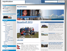 Tablet Screenshot of nepalklubben.com